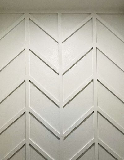 Accent Wall with Wood Grain Millwork | Lutz, FL